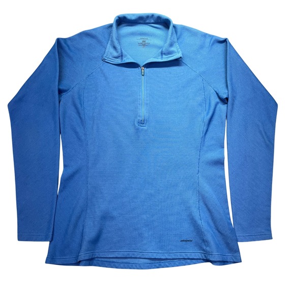 Patagonia Tech Top Quarter Zip Pullover Long Sleeve‎ Athletic XL Boho Grunge - Picture 1 of 9